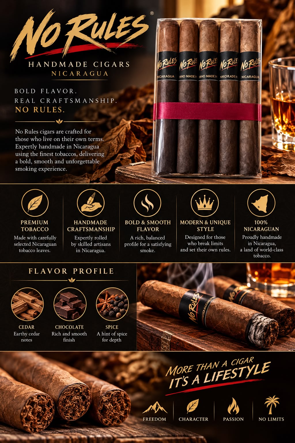 No Rules cigar pack
